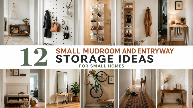 12 Small Mudroom and Entryway Storage Ideas for Small Homes