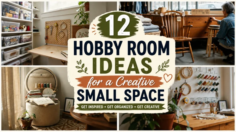 12 Hobby Room Ideas for a Creative Small Space