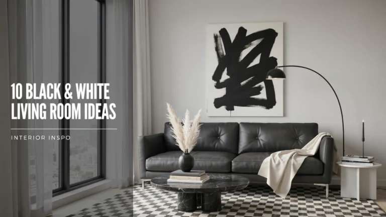 10 Black and White Living Room Ideas