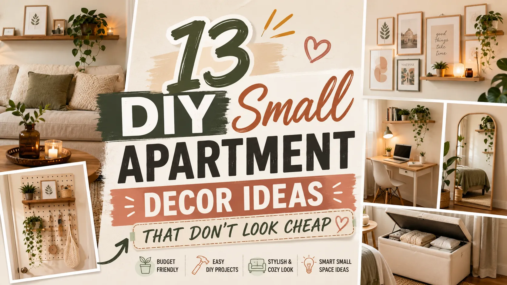 13 DIY Small Apartment Decor Ideas That Don’t Look Cheap