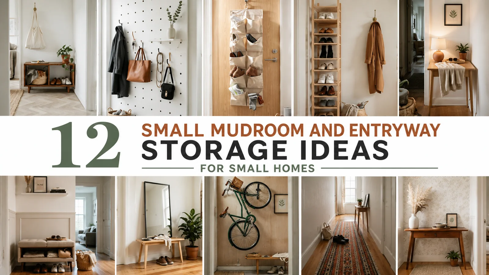 12 Small Mudroom and Entryway Storage Ideas for Small Homes