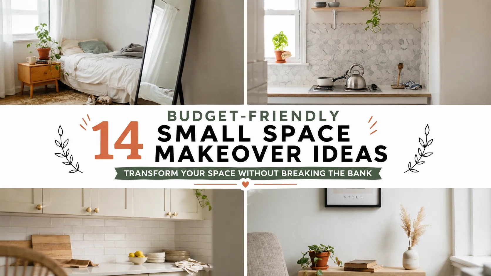 14 Budget-Friendly Small Space Makeover Ideas